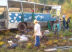 O ônibus ficou completamente destruído.
Fotos: Porãnews